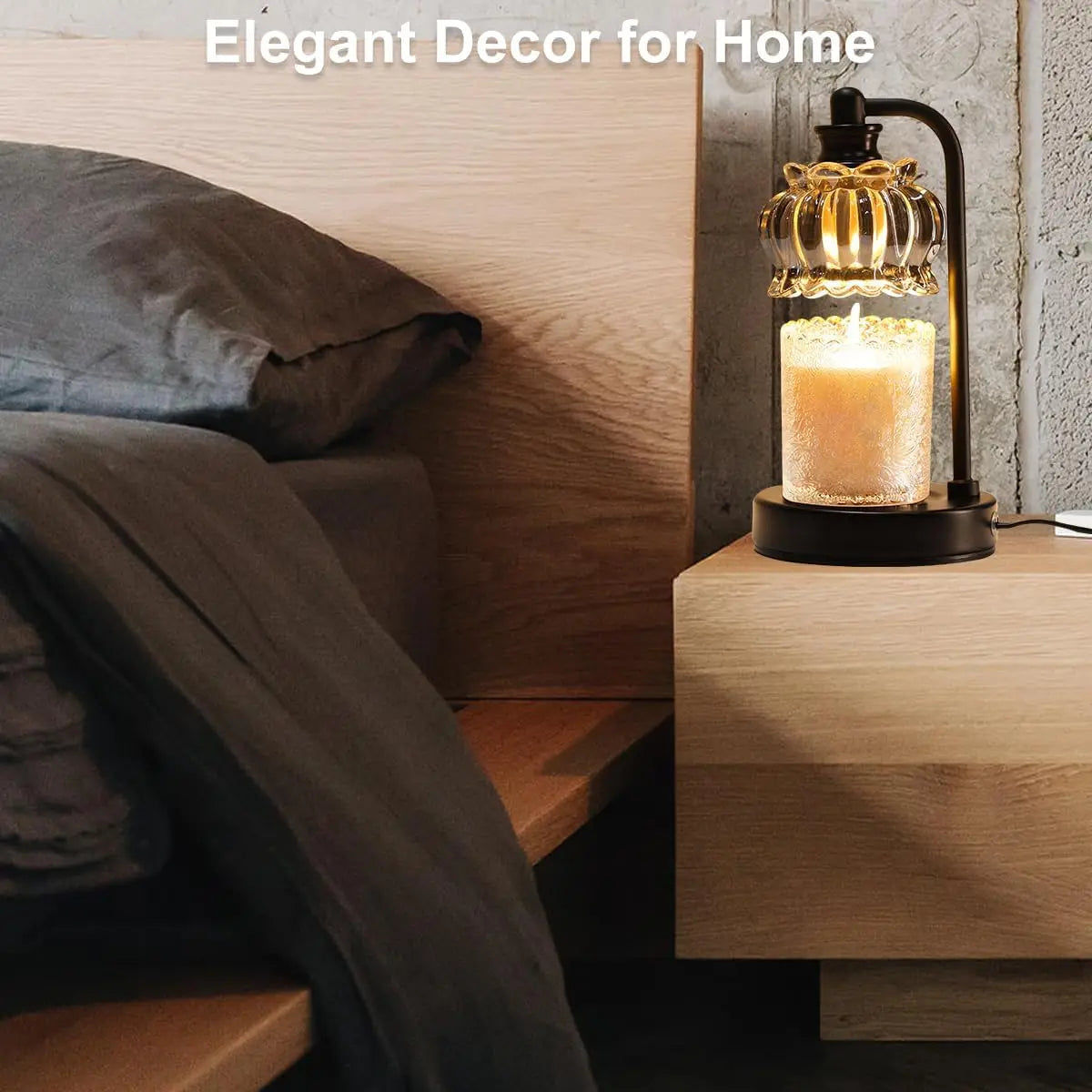 Dimmable Electric Candle Warmer Lamp With Timer For Wax Melts