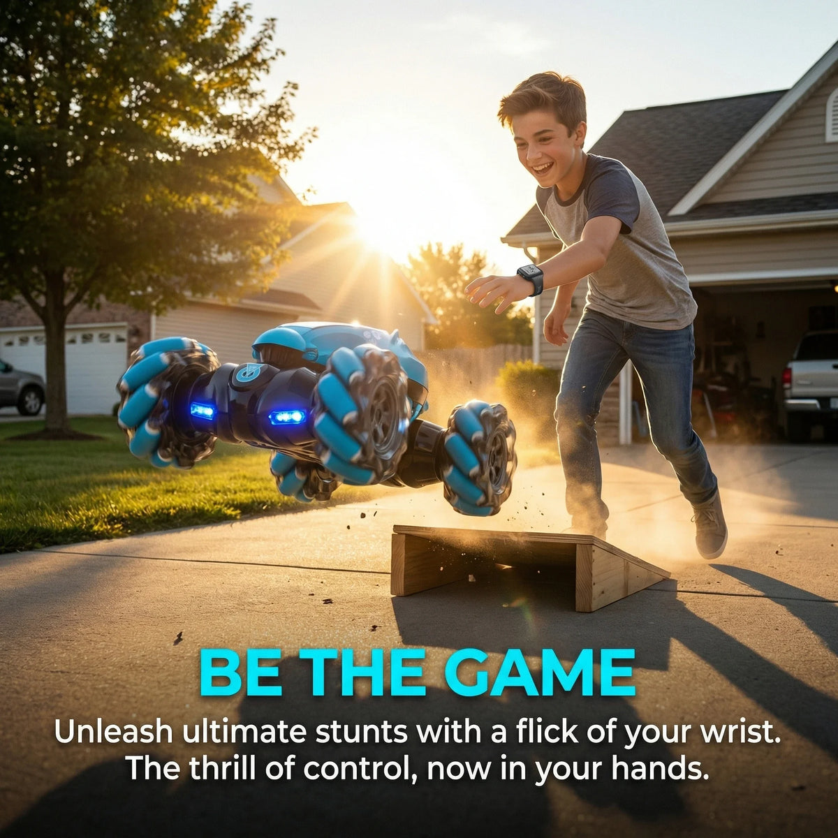 JJRC Gesture Sensing Deformable 4WD Stunt Remote Control Car