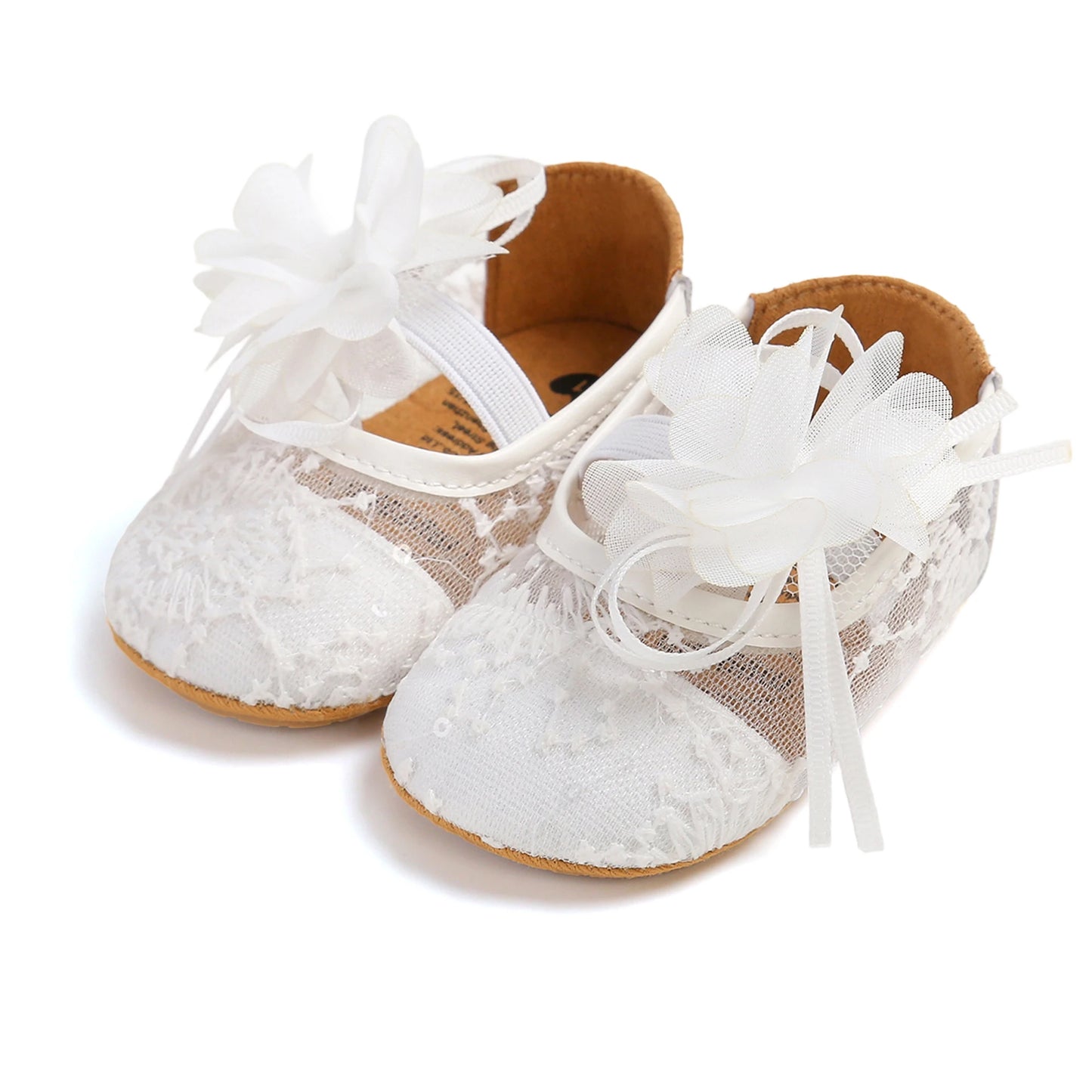 Adorable Toddler Girls Floral Mary Jane Shoes with Non-Slip Sole Soft Close Toe Walking Shoes for Little Princesses