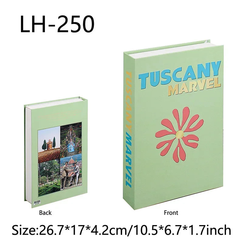 Travel Series Fake Book Decor For Living Room Display Box
