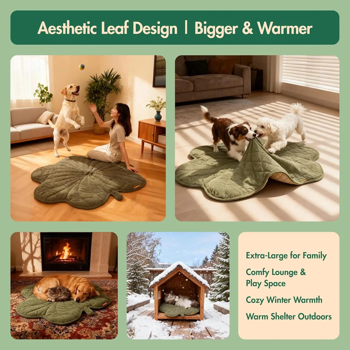 Heated Waterproof Dog Bed Adjustable Temperature And Chew Resistant Cord