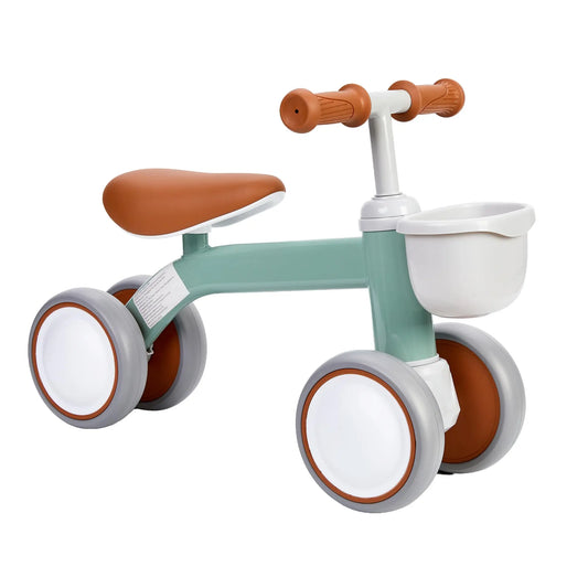HiMISS Toddler Balance Bike With Basket And Adjustable Seat