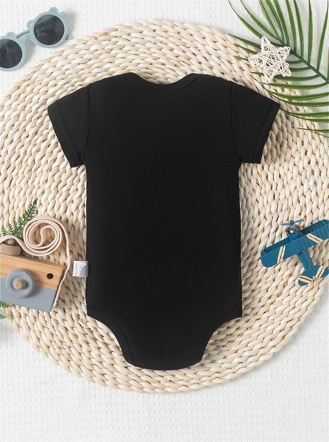 My mother has always wanted me to get attitude letter printed baby jumpsuit - newborn short sleeved round neck jumpsuit