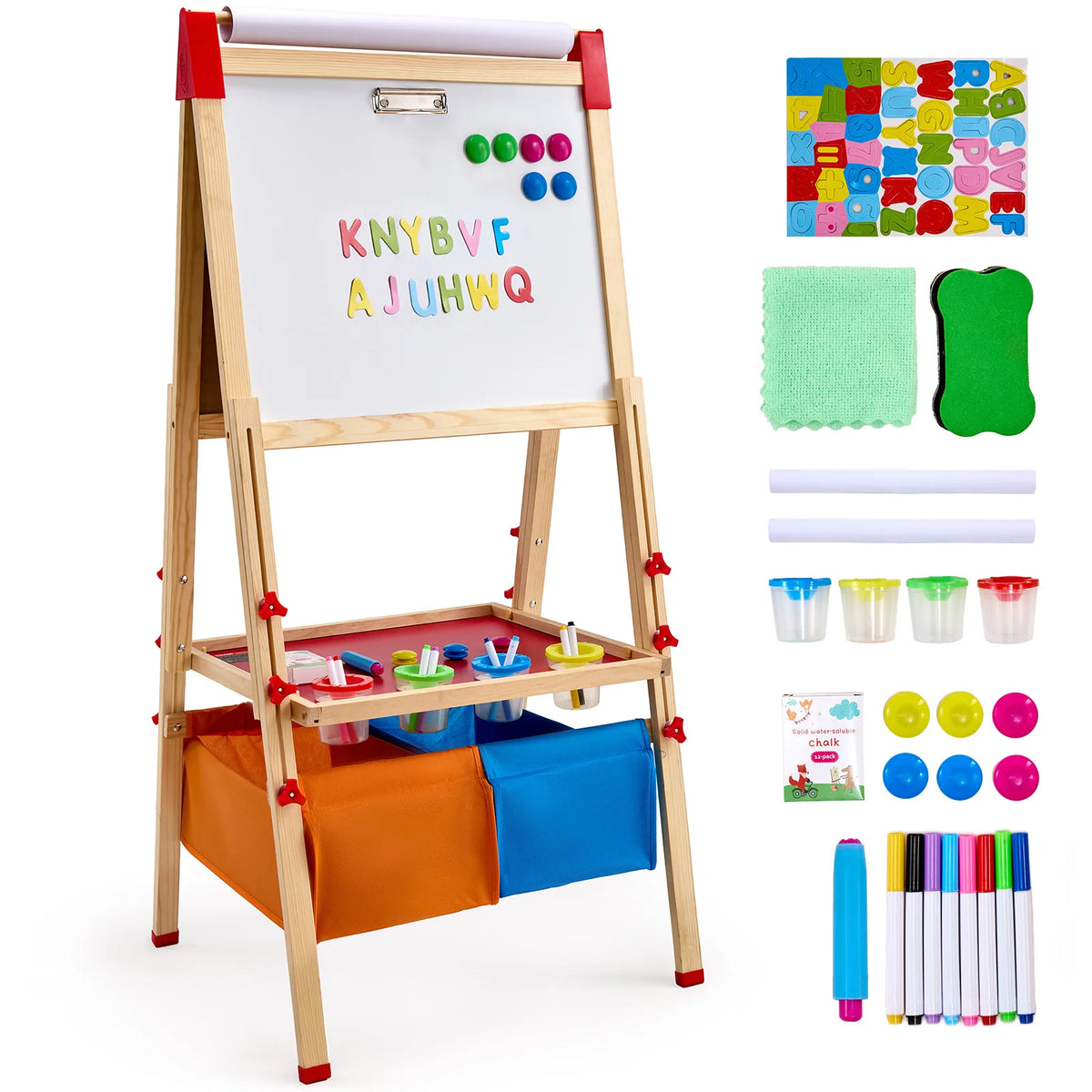 SucceBuy Magnetic Drawing Board Easel for Kids Educational Art Toy