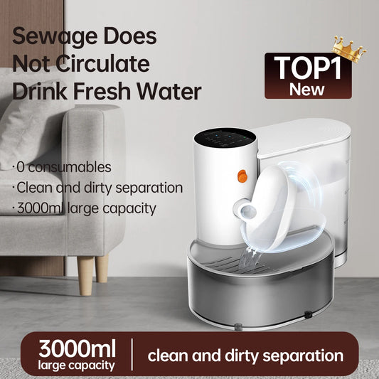 Smart Pet Water Dispenser Wireless Cat Water Fountain Automatic Feeder