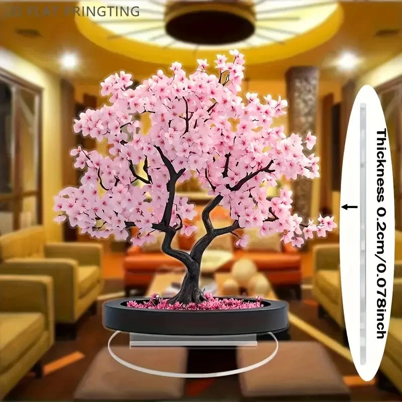 Bohemian Cherry Blossom Bonsai Tree Desktop Decoration Valentine Gift