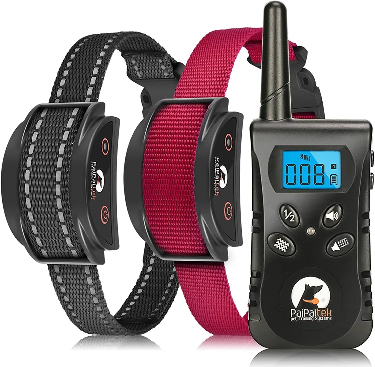 No Shock Dog Training Collar With Remote 1600ft Vibration Waterproof