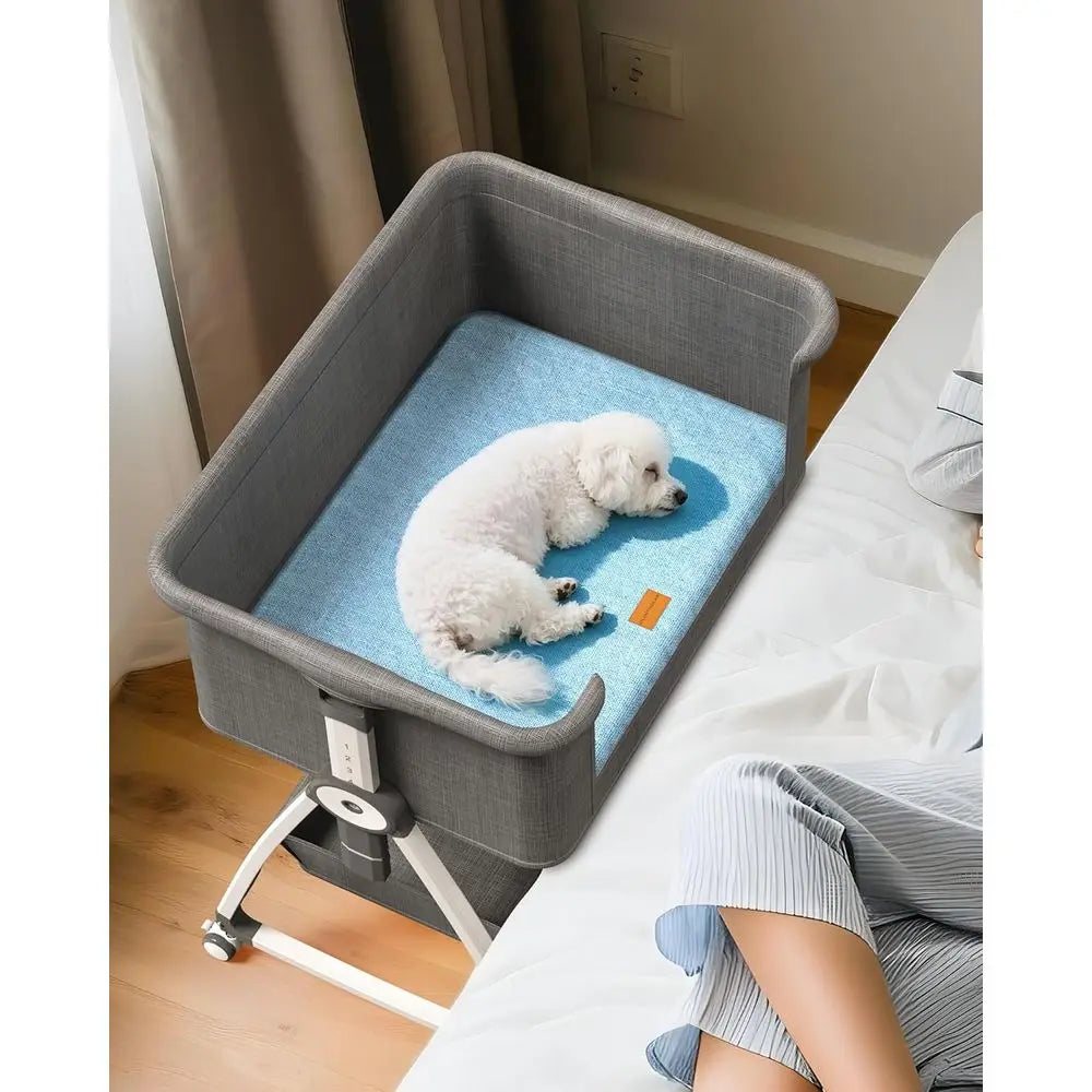 Elevated Adjustable Pet Bed With Removable Cover Dogs And Cats