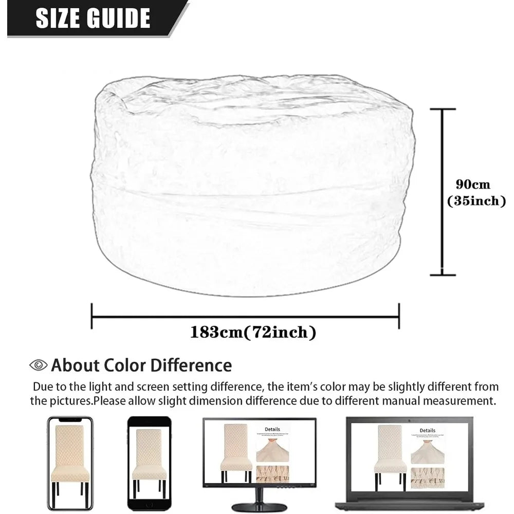 YANYING Giant Bean Bag Chair For Kids And Adults Lounger