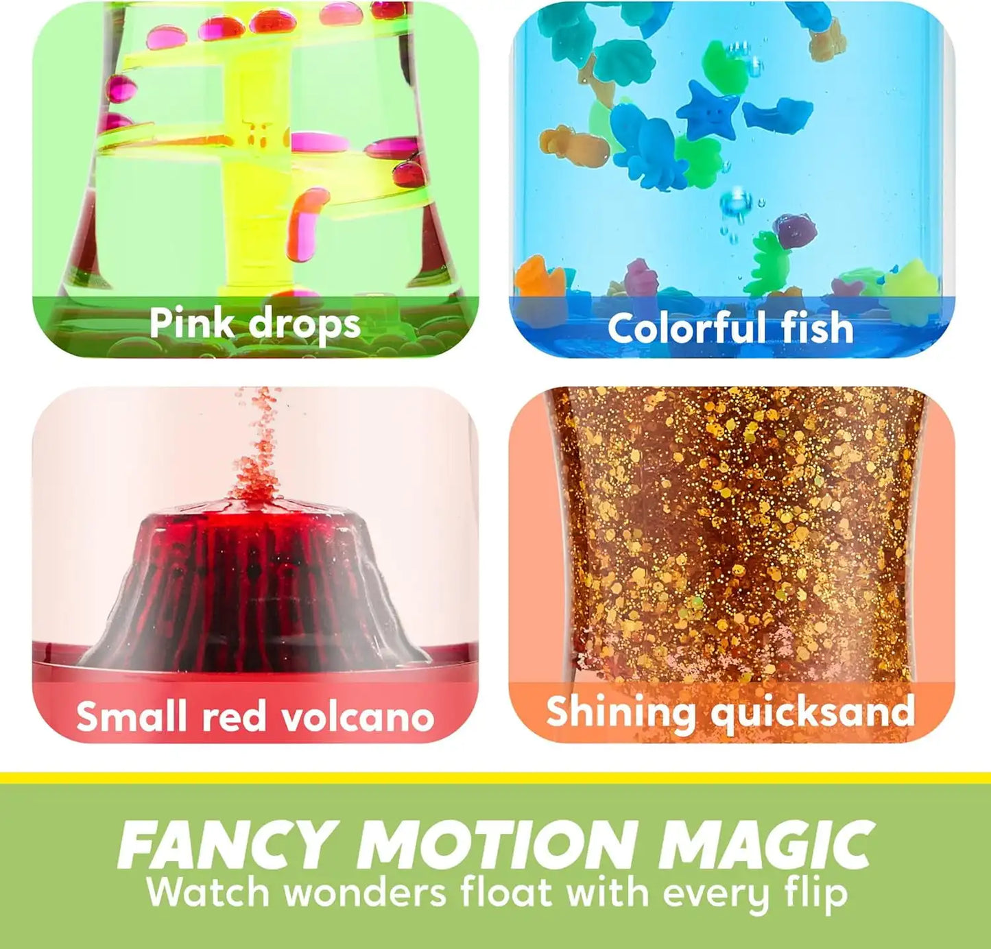 Joyfy 4 Pack Sensory Fidget Tubes For Kids Autism Therapy