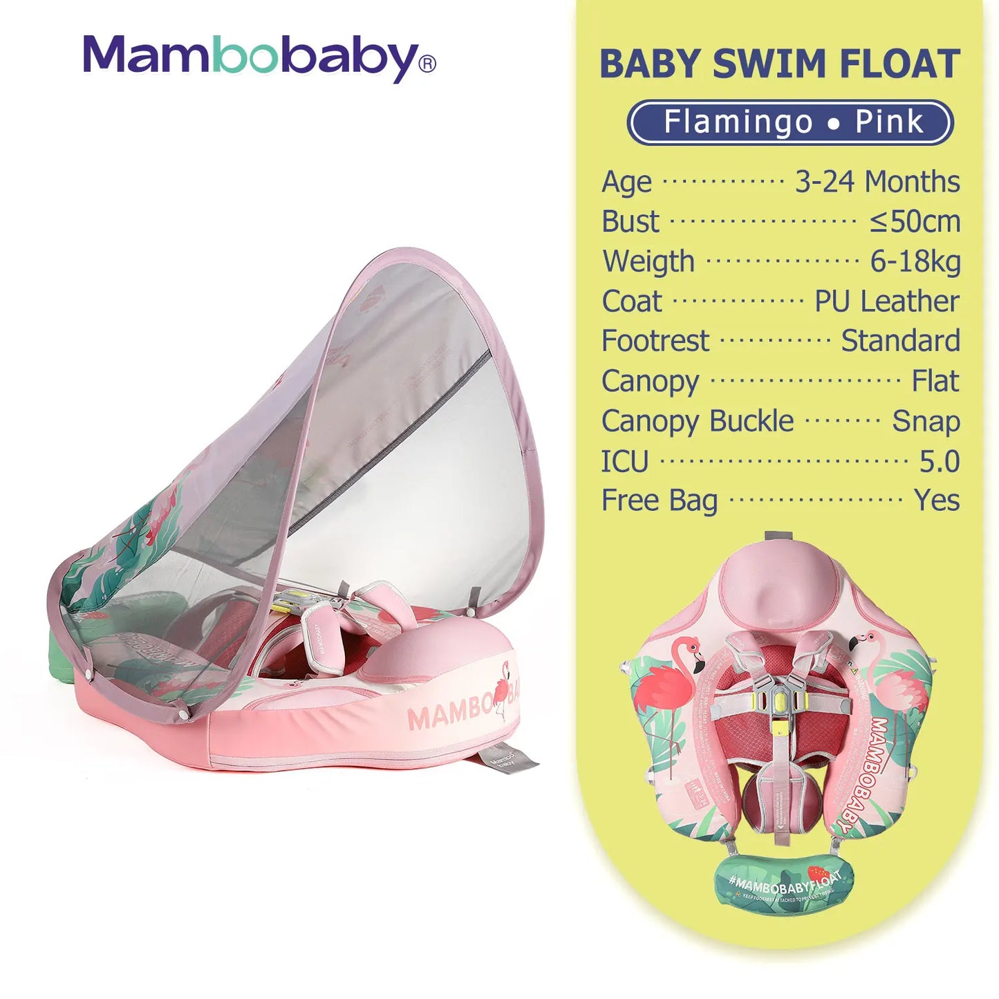Mambobaby Baby Pool Float Vip 5 Dropshipping Blackproof Pool Mat For Infant Non-Inflatable Natation Buoy With Parasol Beach Toys