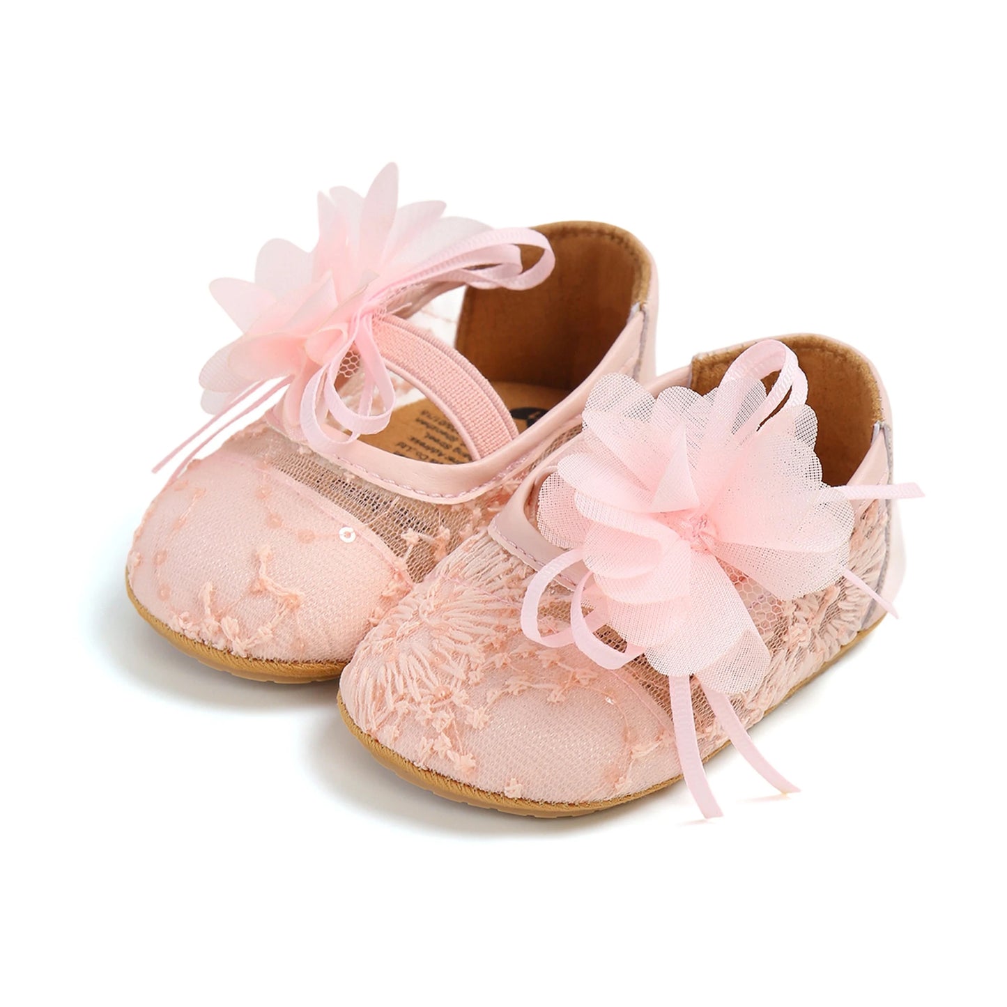 Adorable Toddler Girls Floral Mary Jane Shoes with Non-Slip Sole Soft Close Toe Walking Shoes for Little Princesses