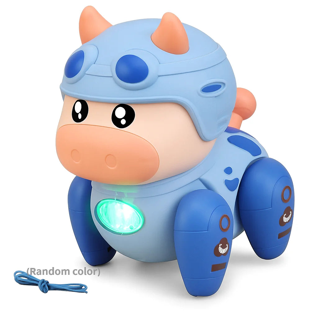 Musical Cow Toy for Kids Dancing Light Up Crawling Walking