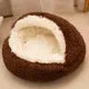 Plush 2In1 Pet Bedstead With Cover For Cats And Dogs