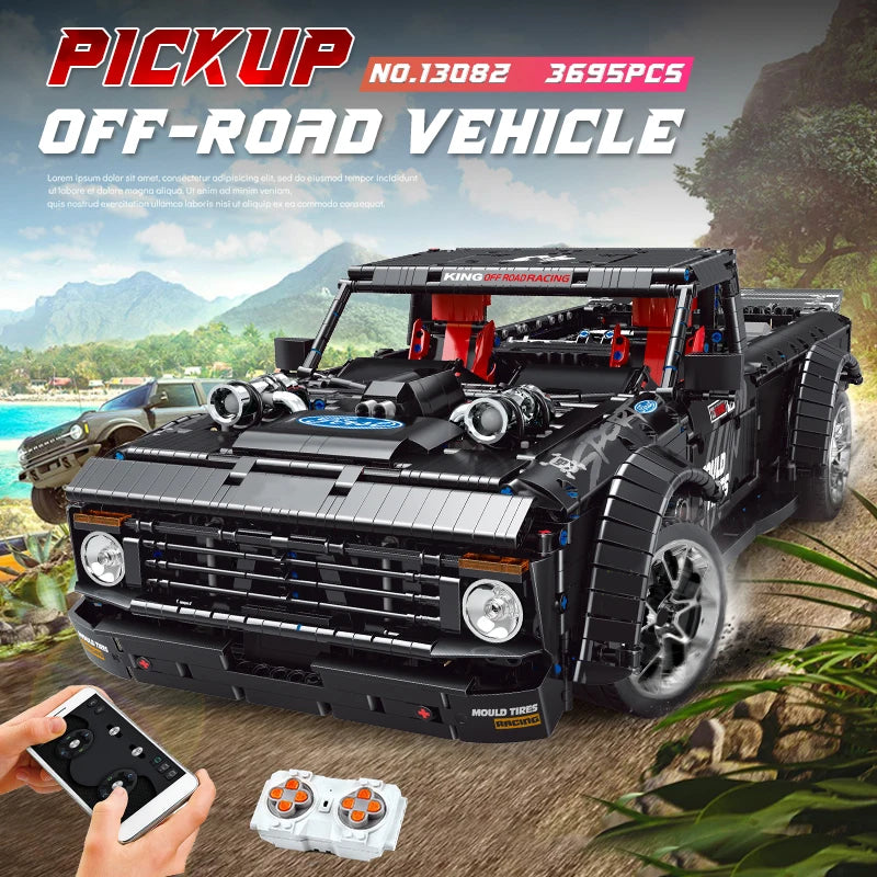 MOULD KING 13082 Remote Control F150 Pickup Truck Building Block