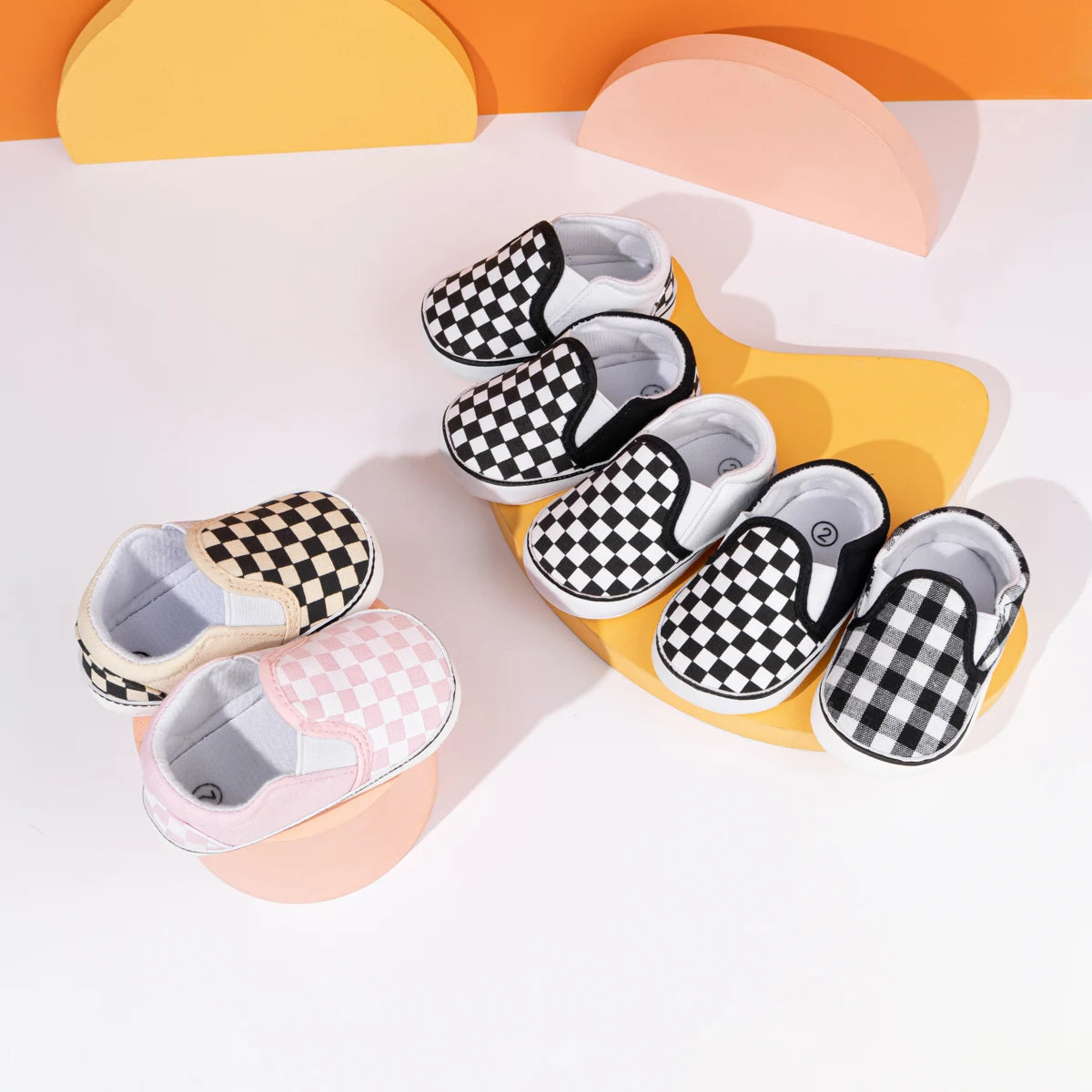 Non-slip Indoor Toddler Infants First Walkers Crib Shoes Casual Sneakers Shoes New Baby Casual Shoes Baby Boys Girls Soft-Sole