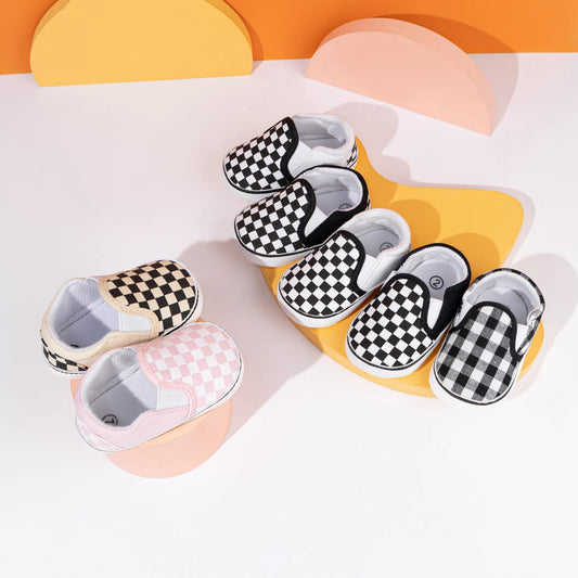 Non-slip Indoor Toddler Infants First Walkers Crib Shoes Casual Sneakers Shoes New Baby Casual Shoes Baby Boys Girls Soft-Sole