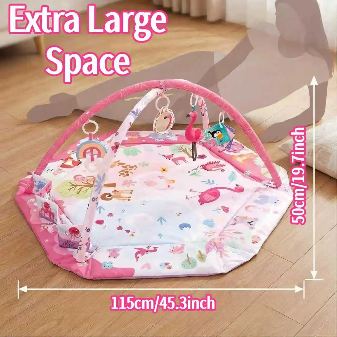 8in1 Children Play Mat With Ball Baby Rack Crawling Blanket Educational Infant Fitness Frame Play Rug Kids Activity Gym Mat Toys