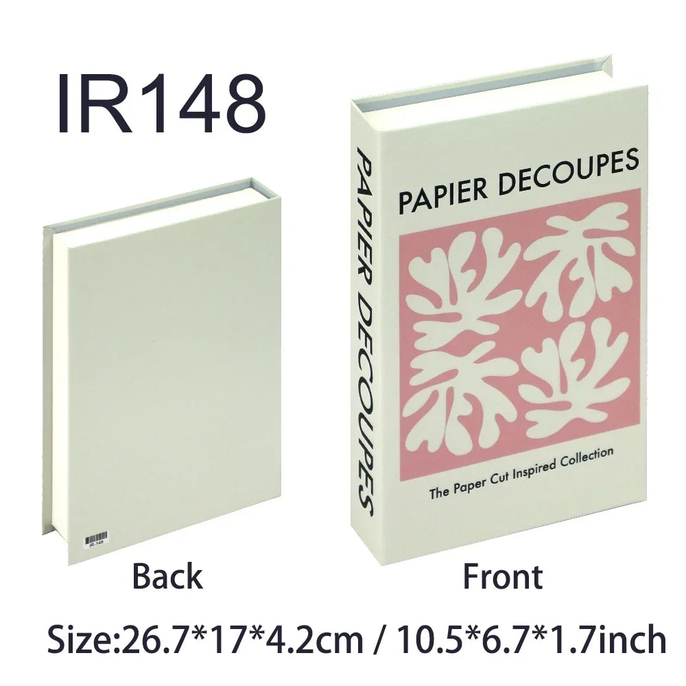 Travel Series Fake Book Decor For Living Room Display Box